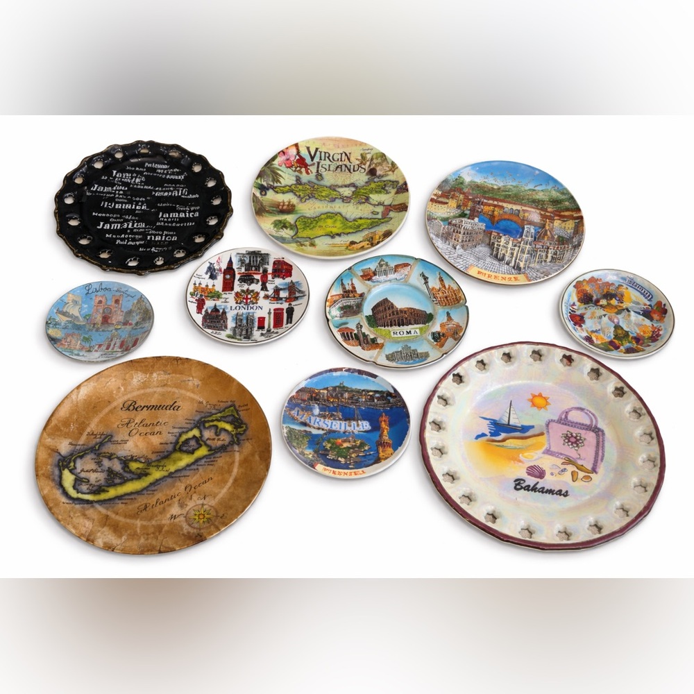 Decorative‎ Souvenir Collector Plates - Multi Color
